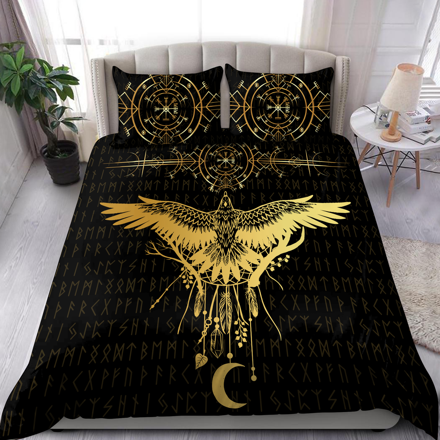Premium Viking Gear Viking Bedding Set - Raven
