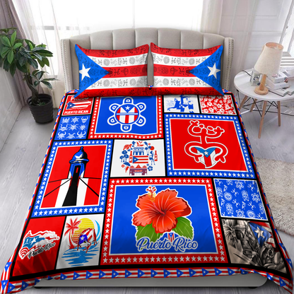 Puerto Rico Art 3D Printed Bedding Set