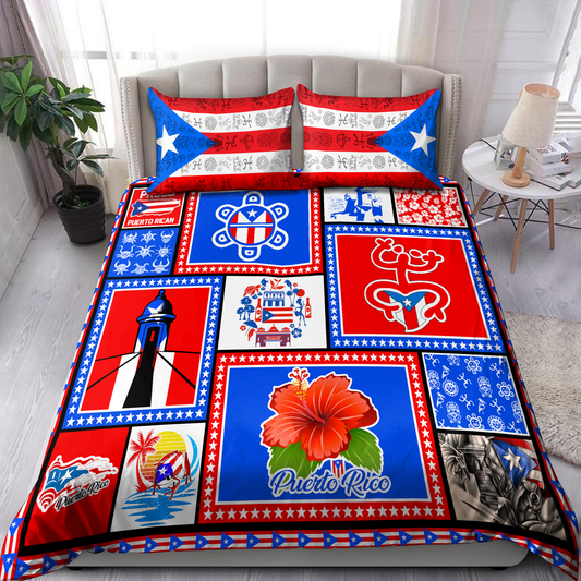 Puerto Rico Art 3D Printed Bedding Set