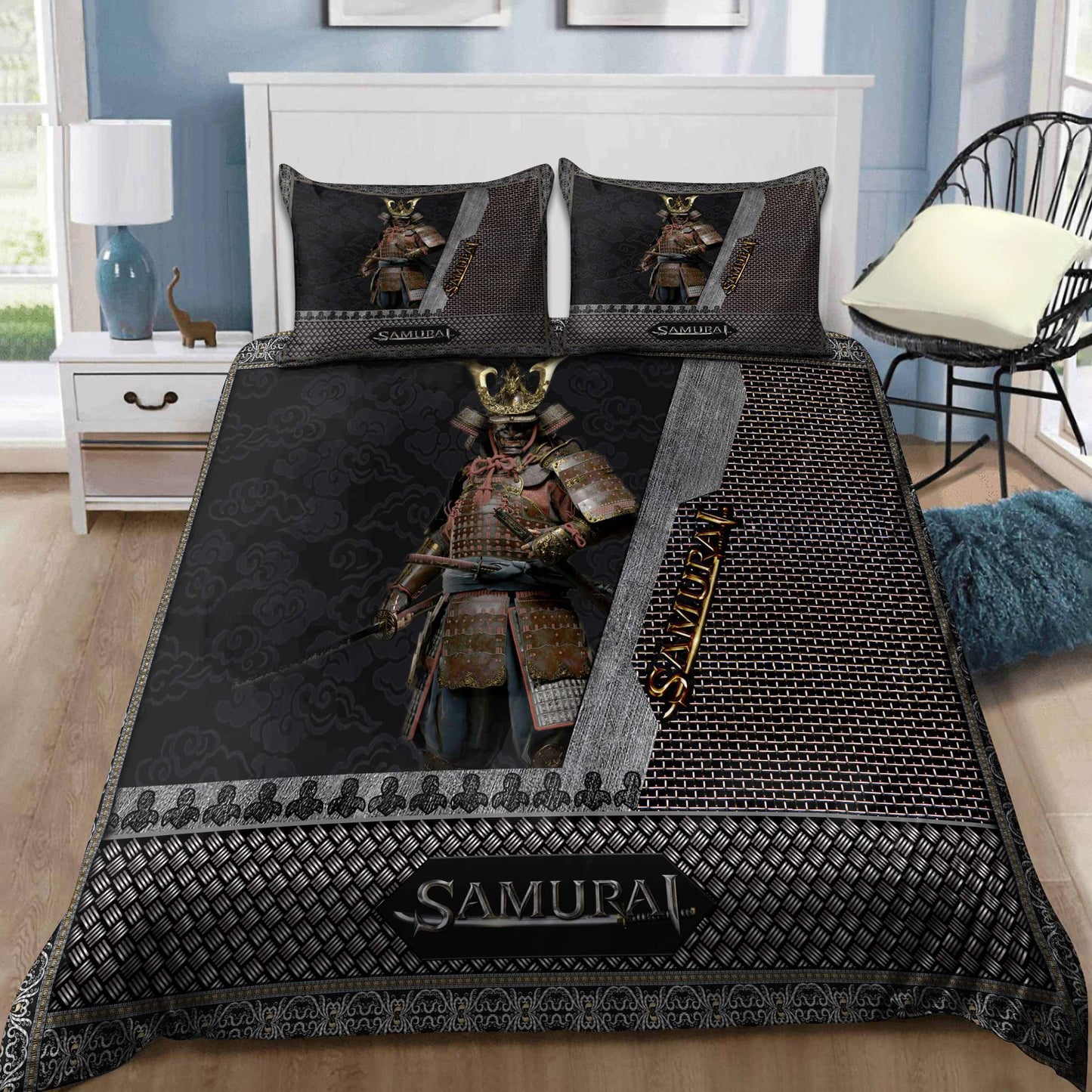 Premium All Over Printed Samurai Warrior Bedding Set MEI