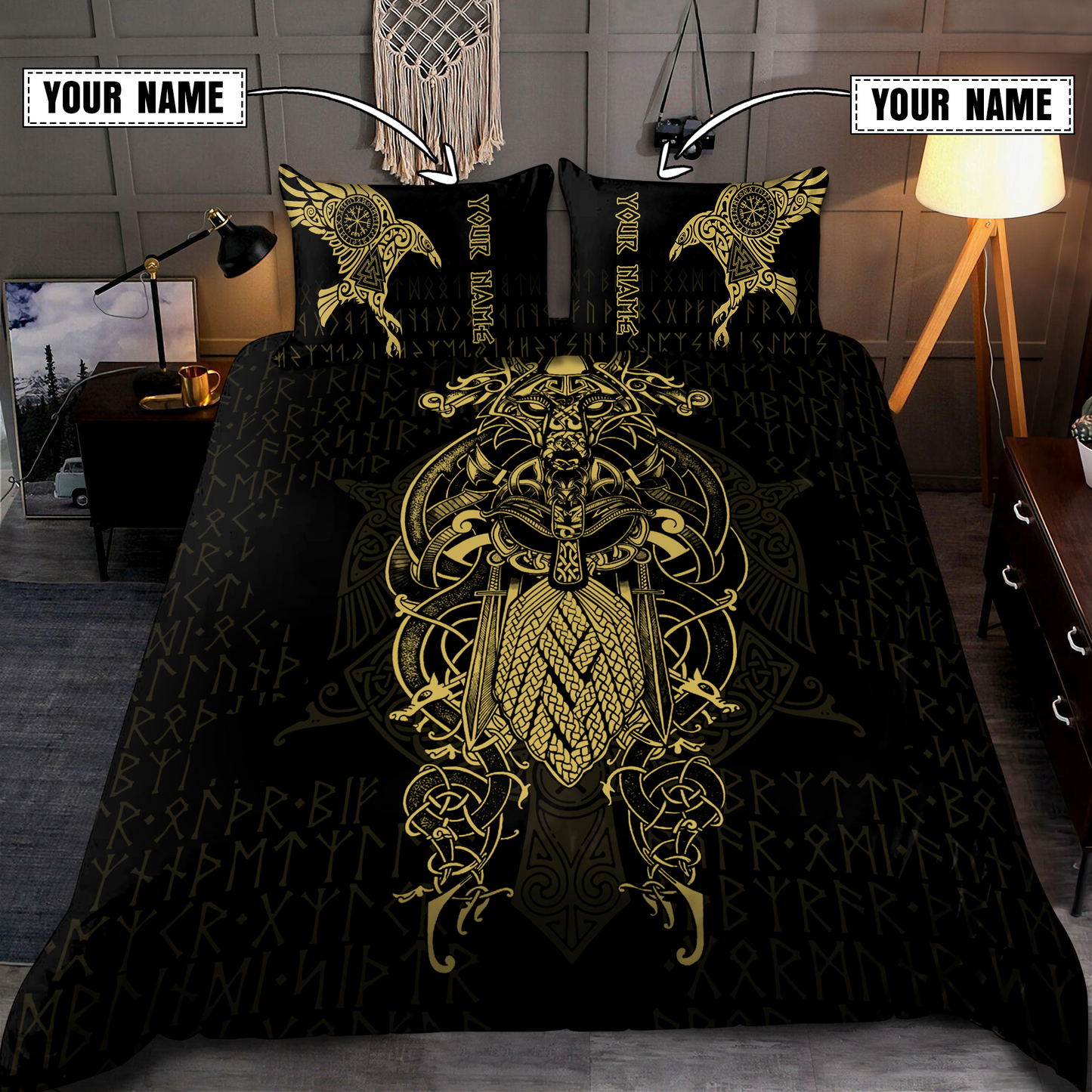 Premium Raven Of Odin 3D All Over Printed Bedding Set