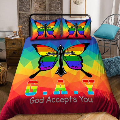 Customize Name LGBT Pride Bedding Set HHT20052108