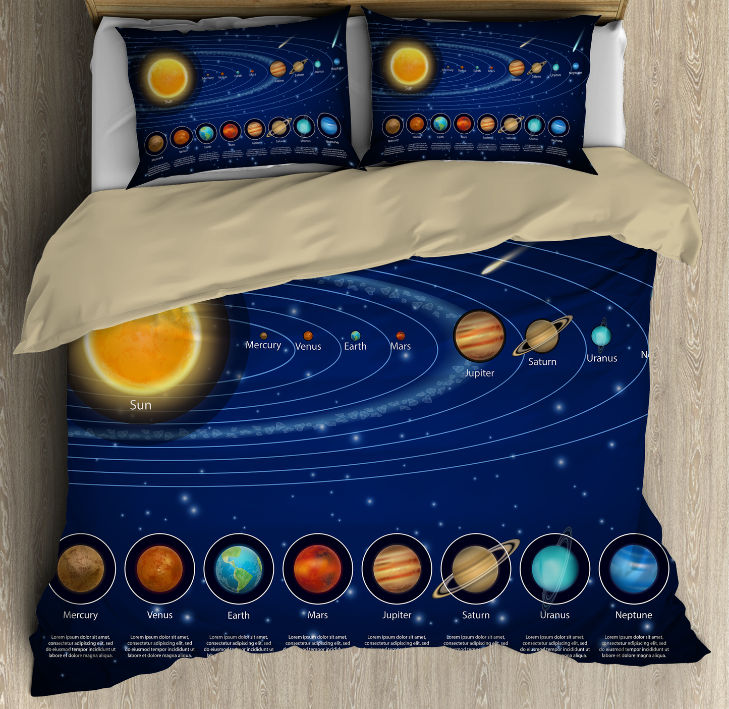 Solar System Area Bedding Set 01
