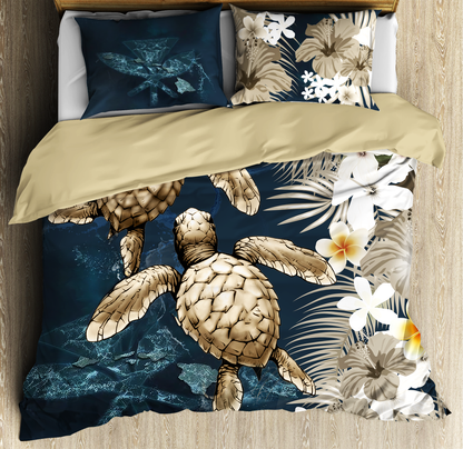 Kanaka Maoli (Hawaiian) Polynesian Turtle Bedding Set
