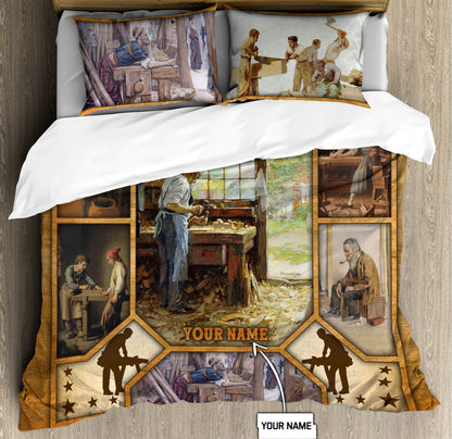 Personalized Name Carpenter Bedding Set Carpenter Art