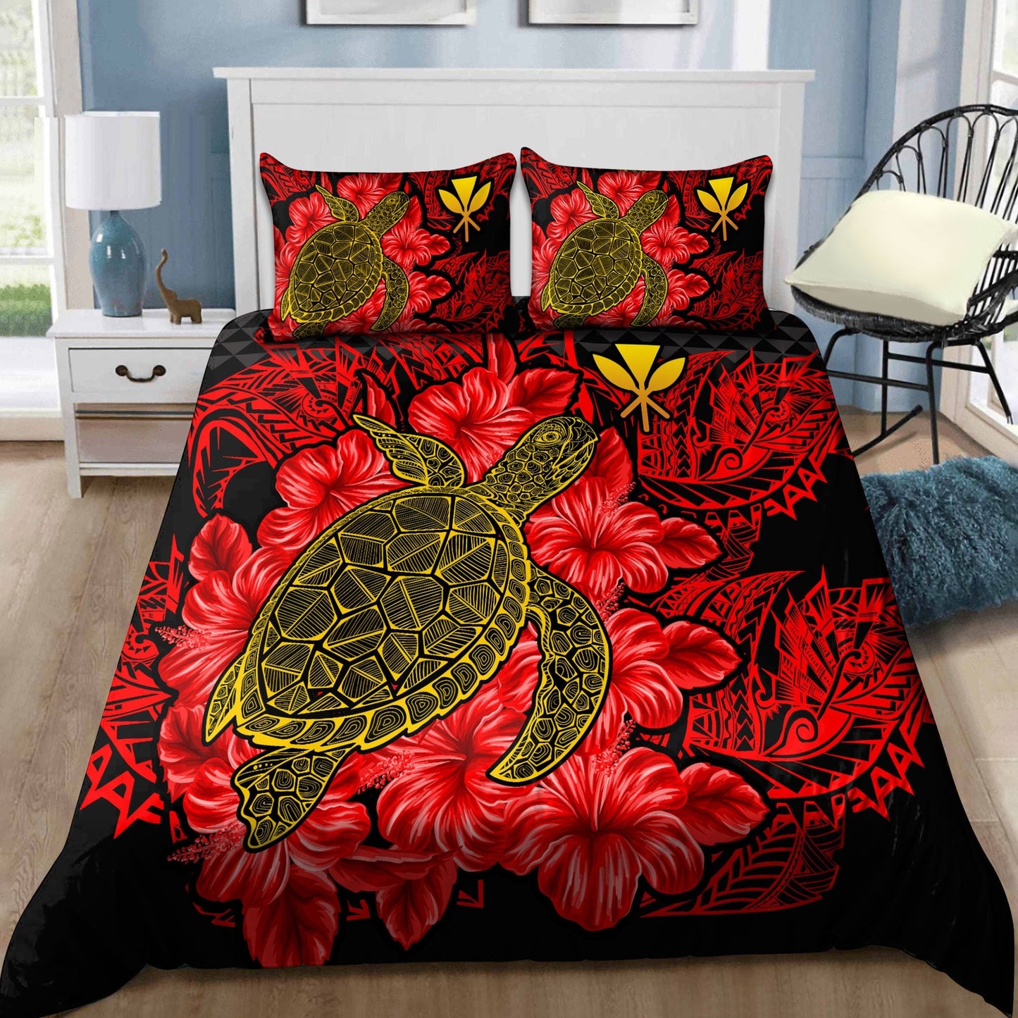 Kanaka Maoli (Hawaiian) Polynesian Bedding Set