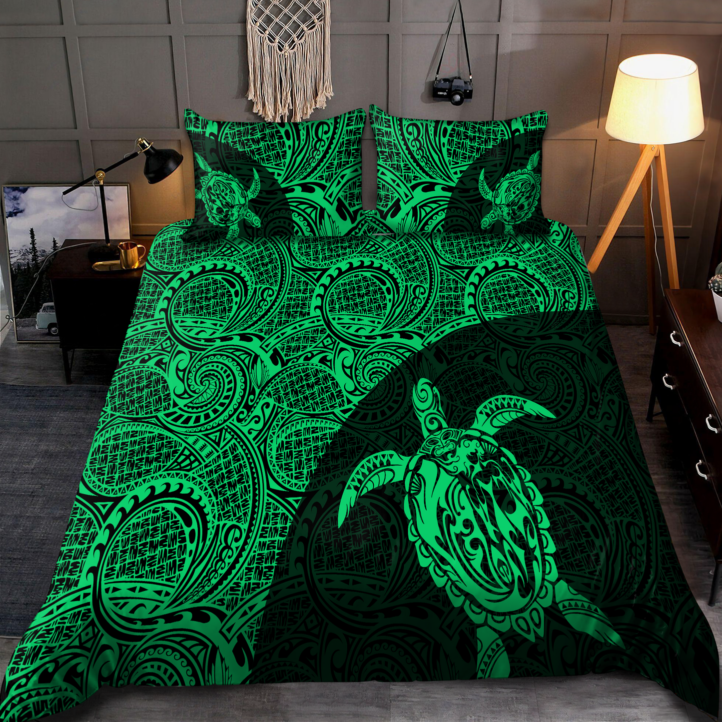 Kanaka Maoli (Hawaiian) Polynesian Turtle Bedding Set