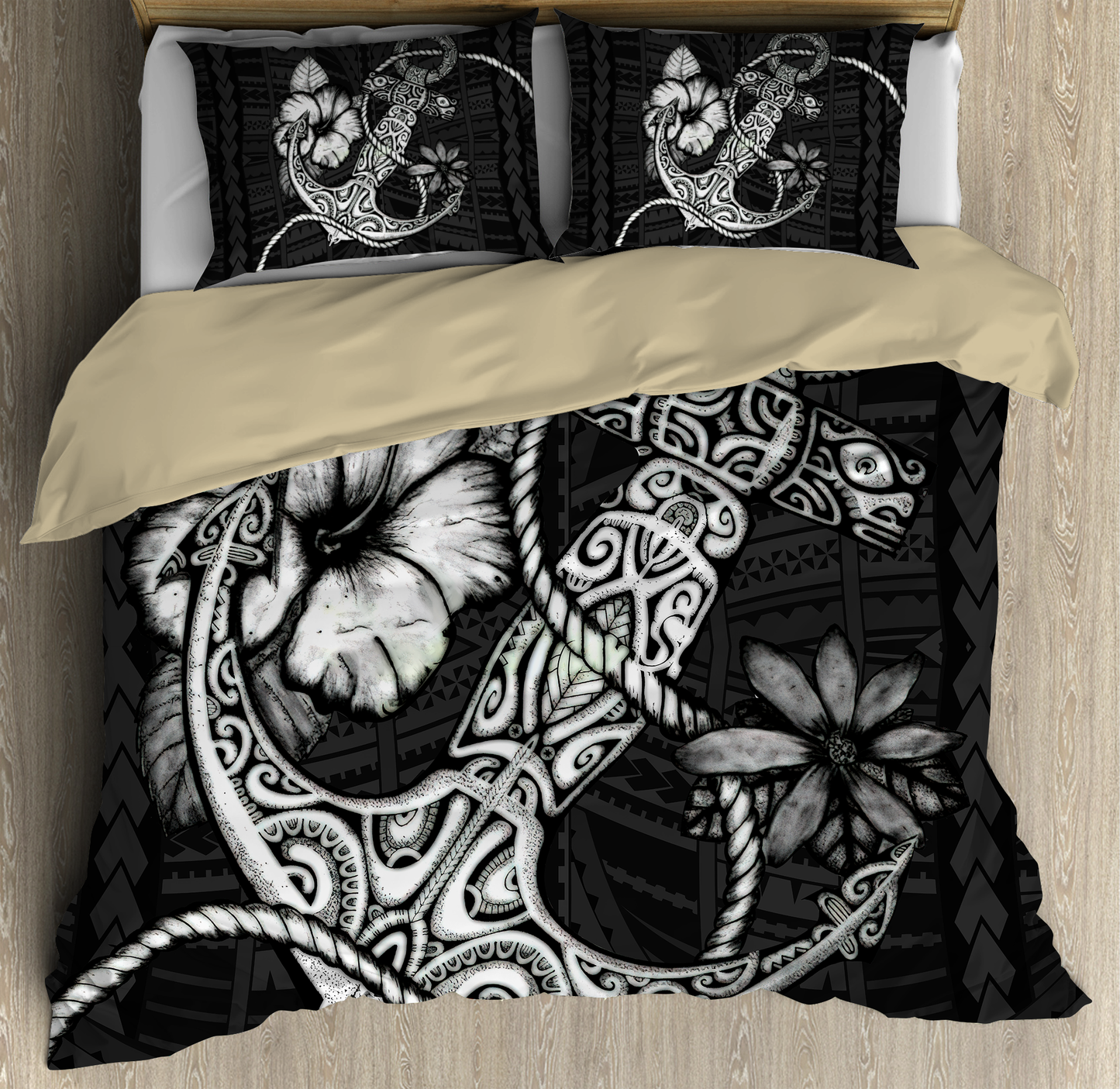 Kanaka Maoli (Hawaiian) Polynesian Anchor Bedding Set