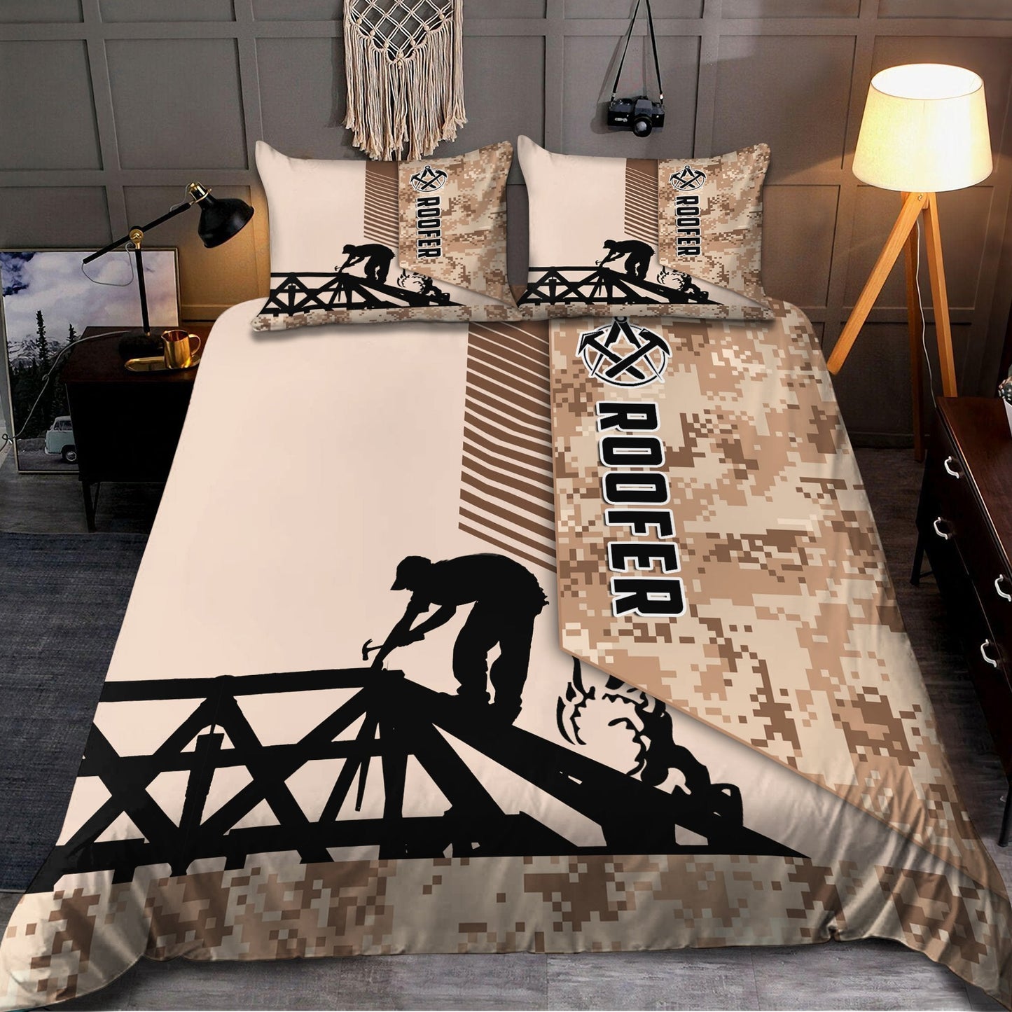I'm A Roofer 3D Bedding Set LAM