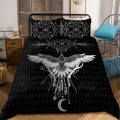 Premium Viking Gear Viking Bedding Set - Raven