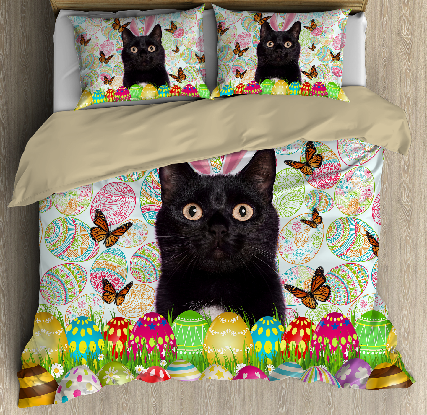 Easter Day Black Cat Bedding Set TNA16032107