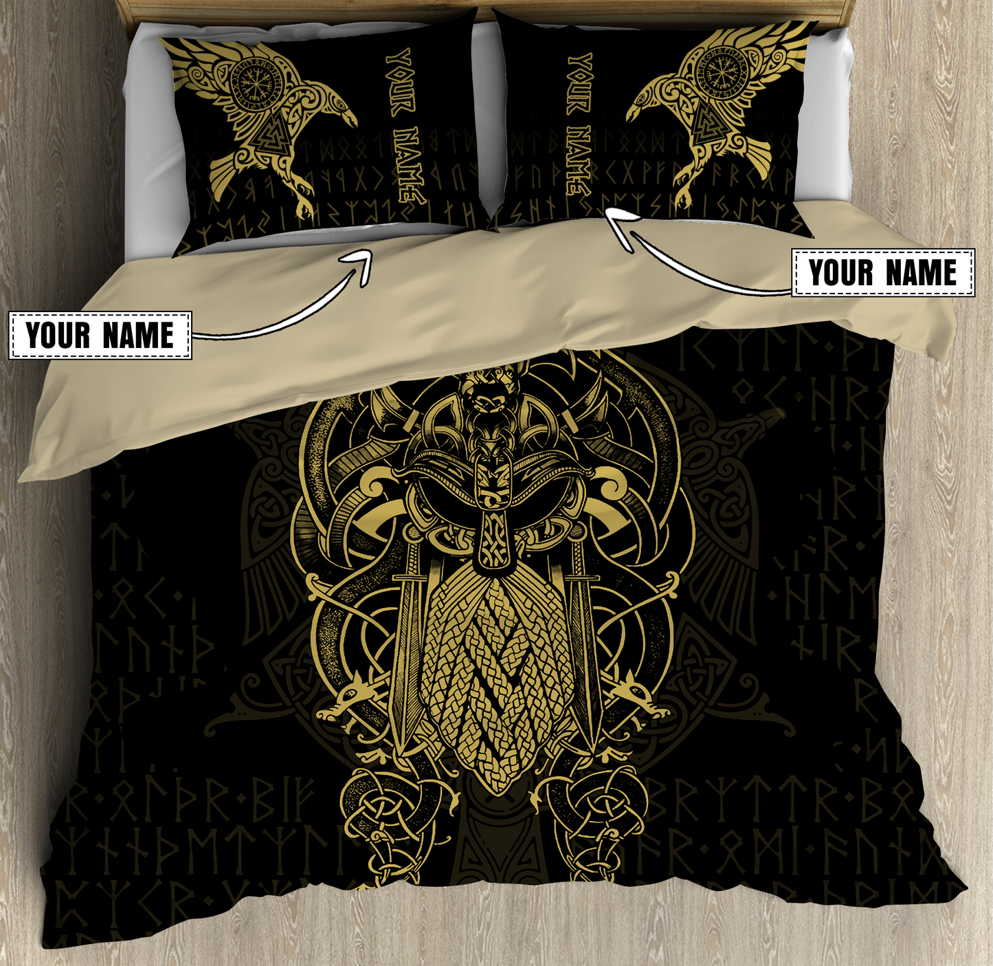 Premium Raven Of Odin 3D All Over Printed Bedding Set