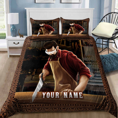 Personalized Name Carpenter Bedding Set Ver 2