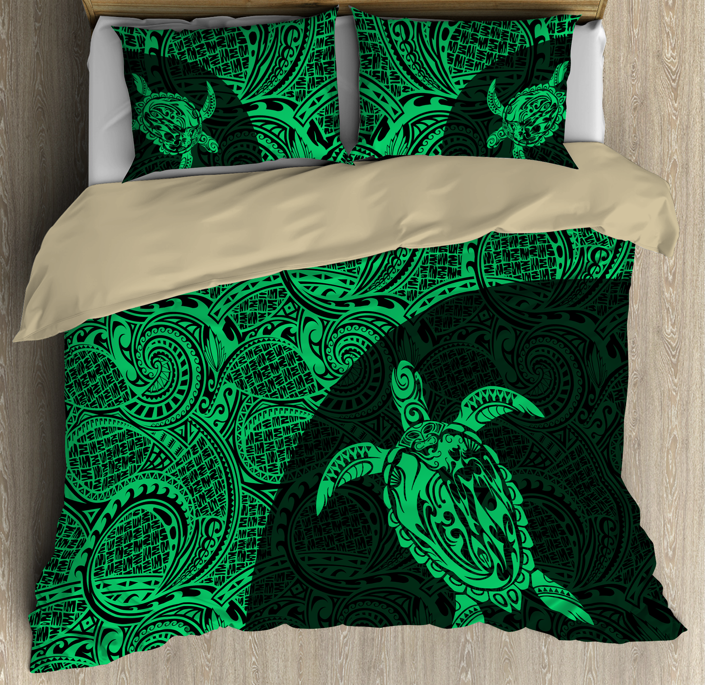 Kanaka Maoli (Hawaiian) Polynesian Turtle Bedding Set