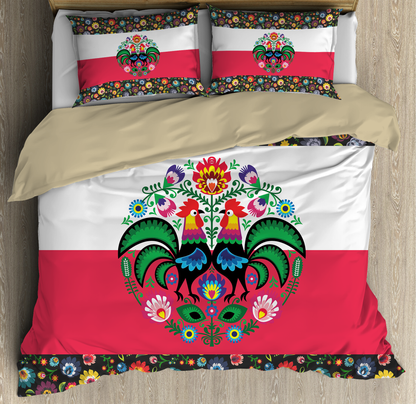 Polska Wycinanki 3D all over printed bedding set