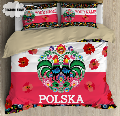 Customize Polska Wycinanki 3D all over printed bedding set