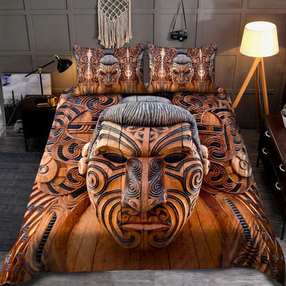 Carved Maori Wood 3D Bedding Set No 2 TNA17072102