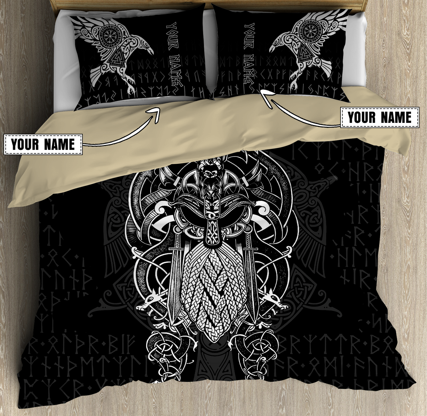 Premium Raven Of Odin 3D All Over Printed Bedding Set