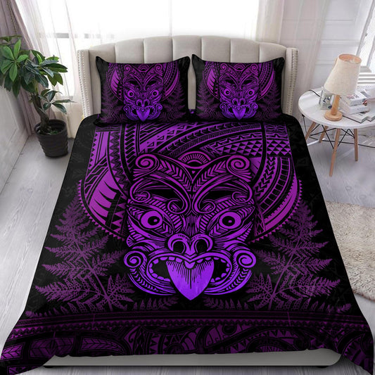 Maori Haka Dance Purple Bedding Set TN TNA15072101.S1