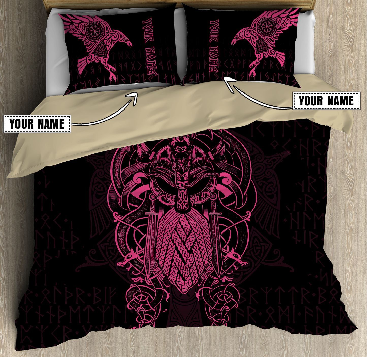 Premium Raven Of Odin 3D All Over Printed Bedding Set