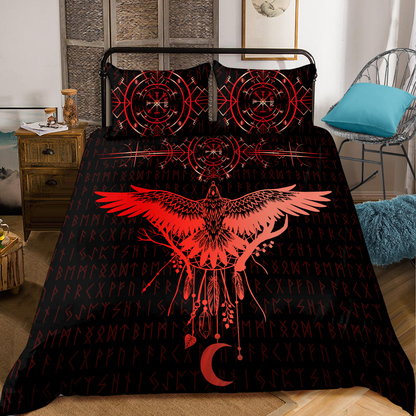 Premium Viking Gear Viking Bedding Set - Raven