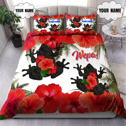 Customize Name Coqui and Maga Puerto Rico Bedding Set