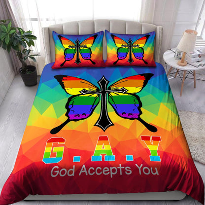 Customize Name LGBT Pride Bedding Set HHT20052108