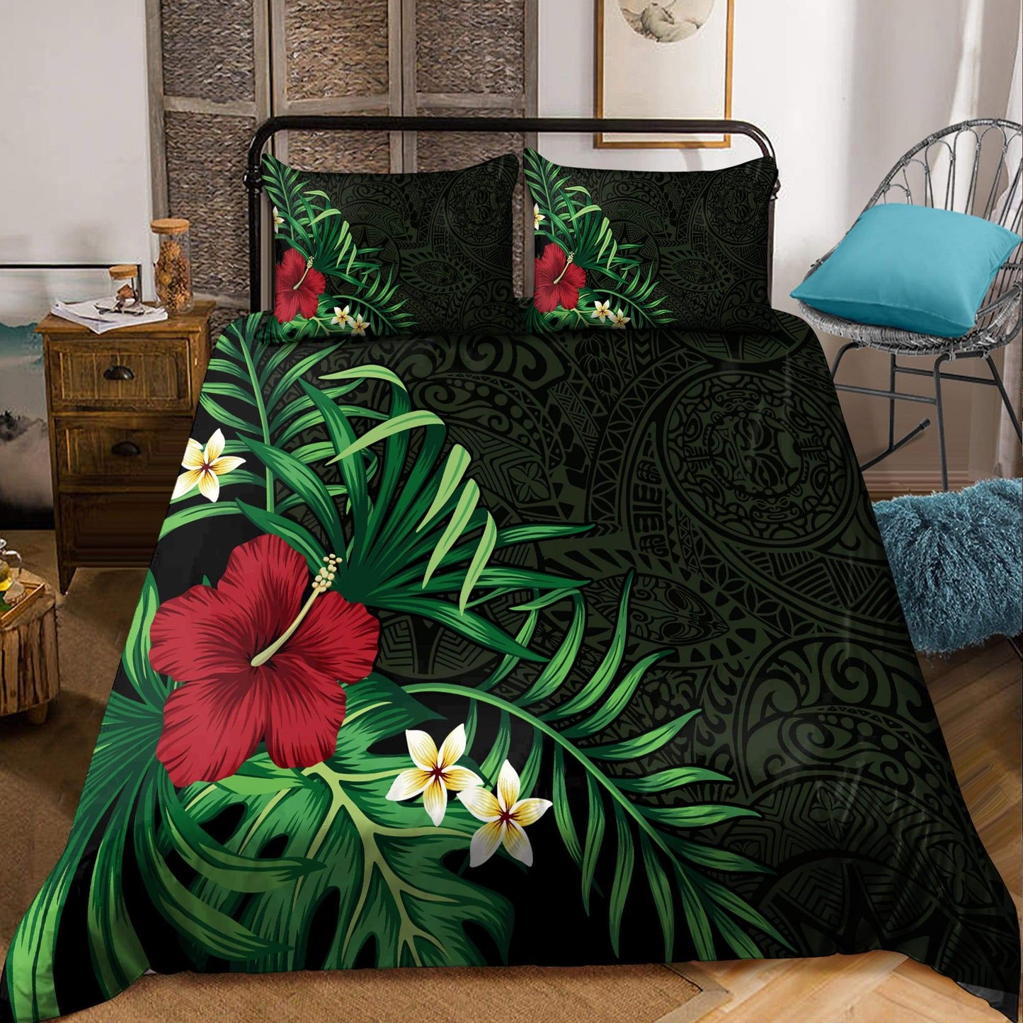 Kanaka Maoli (Hawaiian) Polynesian Bedding Set