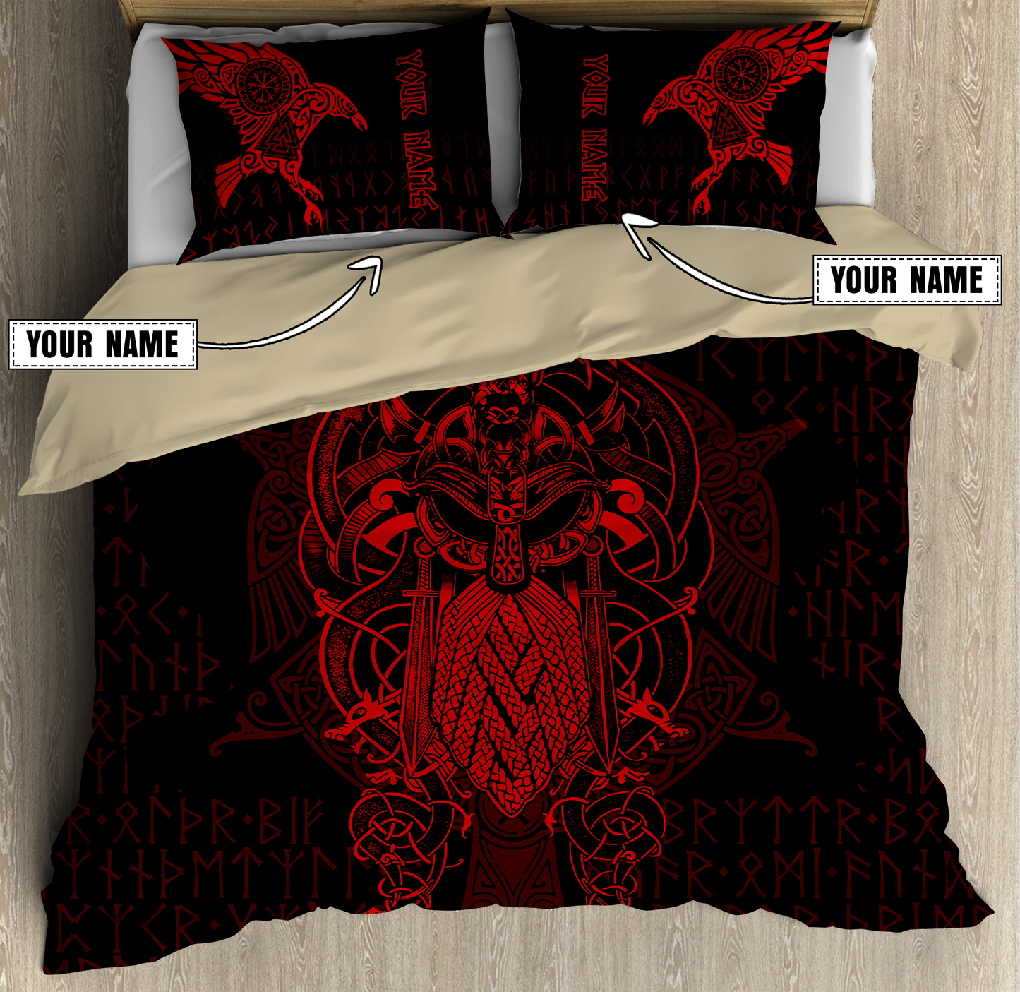 Premium Raven Of Odin 3D All Over Printed Bedding Set