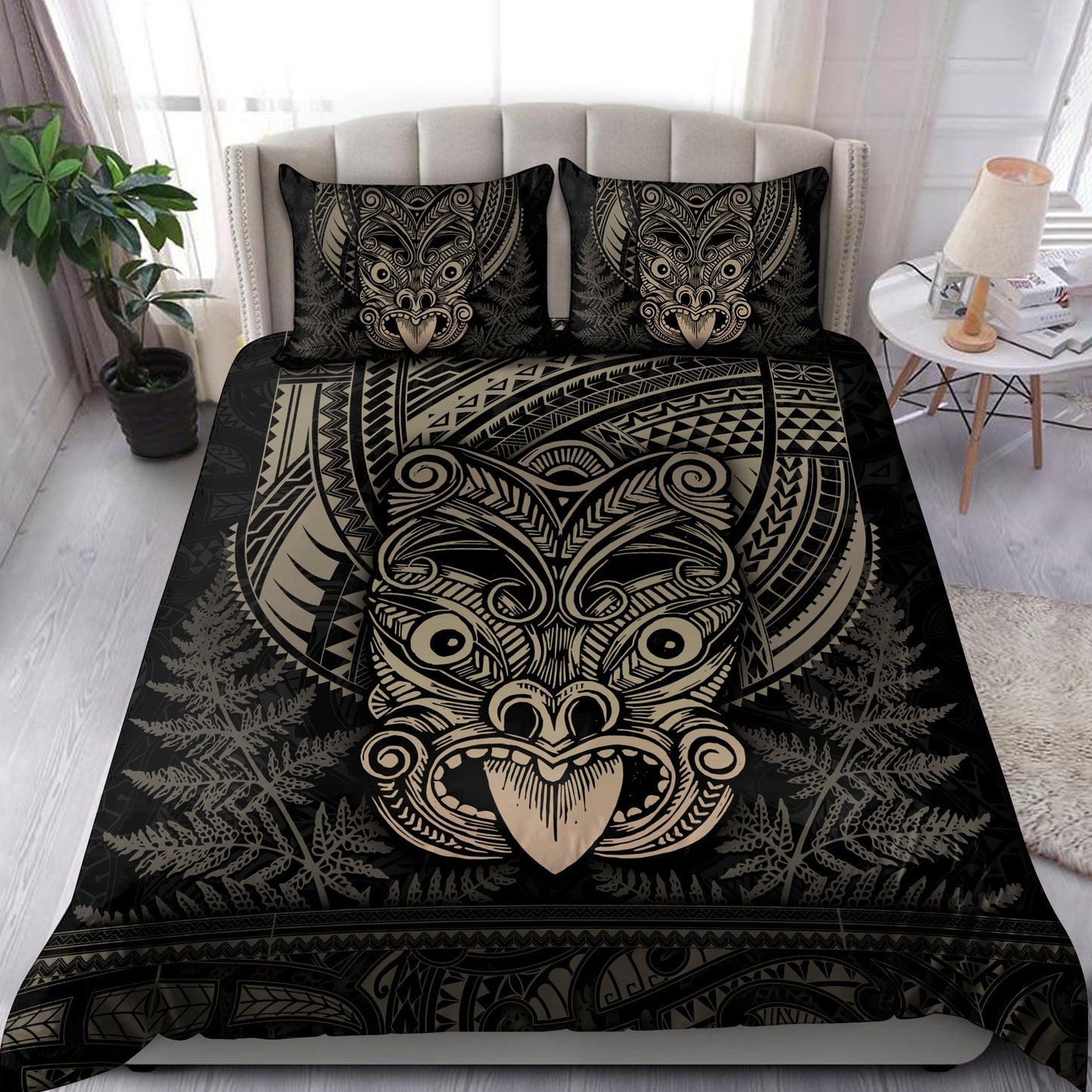 Maori Haka Dance Brown Bedding Set TN TNA15072101.S3