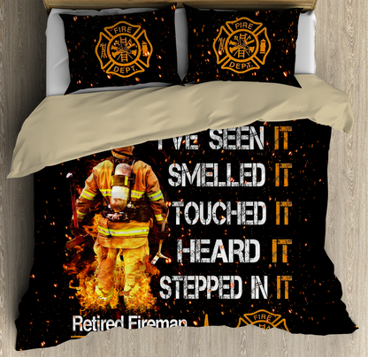 Retired Firefigter Bedding Set