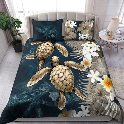Kanaka Maoli (Hawaiian) Polynesian Turtle Bedding Set