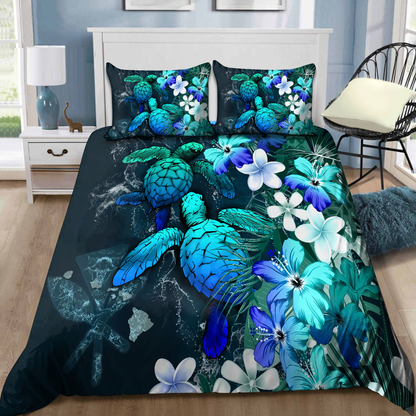 Kanaka Maoli (Hawaiian) Polynesian Turtle Bedding Set
