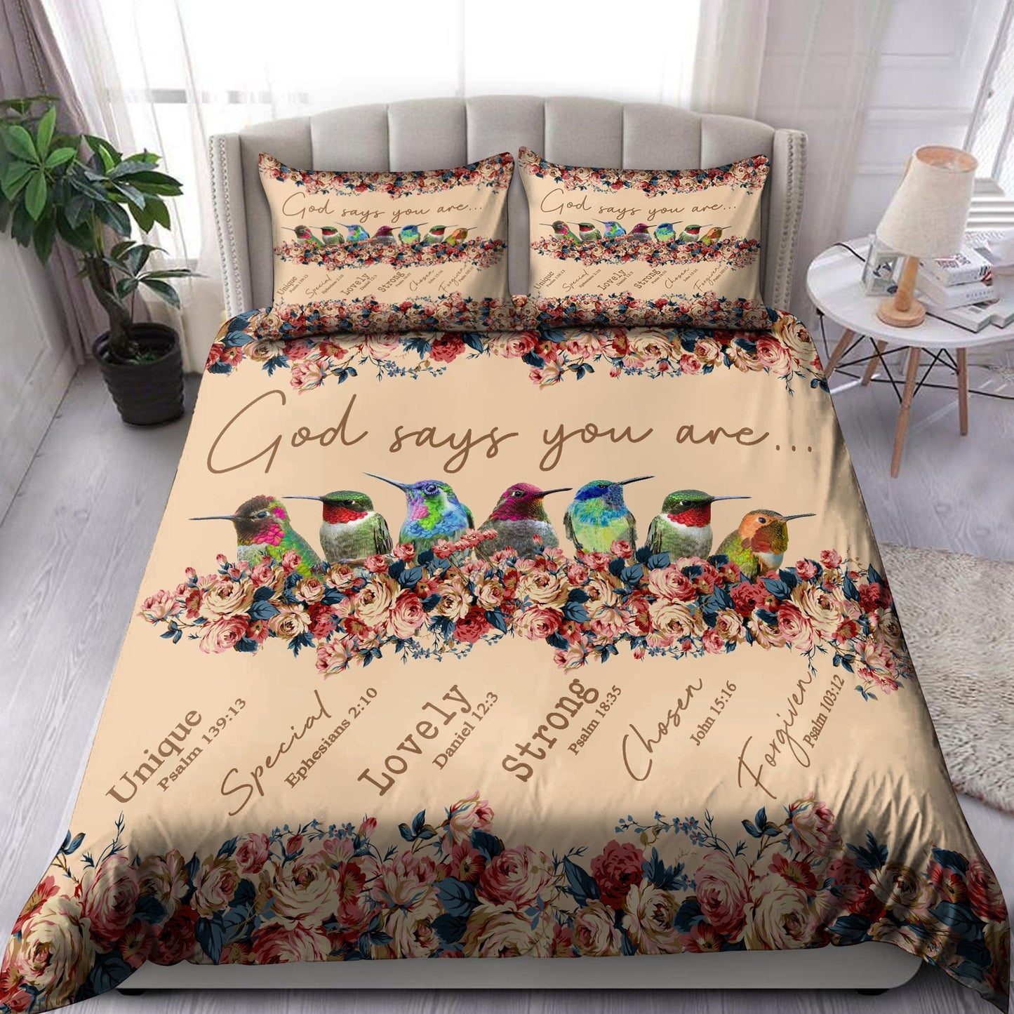 Hummingbird Art Bedding Set