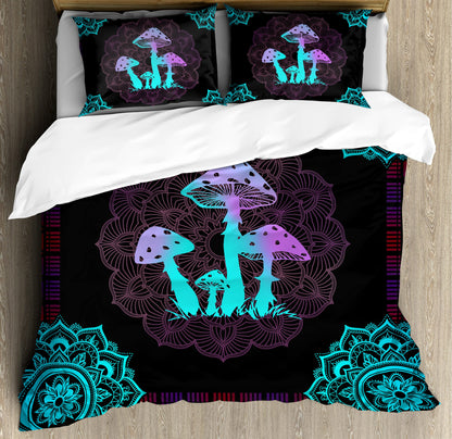 Hippie Mushroom 3D All Over Printed Bedding Set