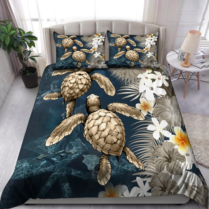 Kanaka Maoli (Hawaiian) Polynesian Turtle Bedding Set