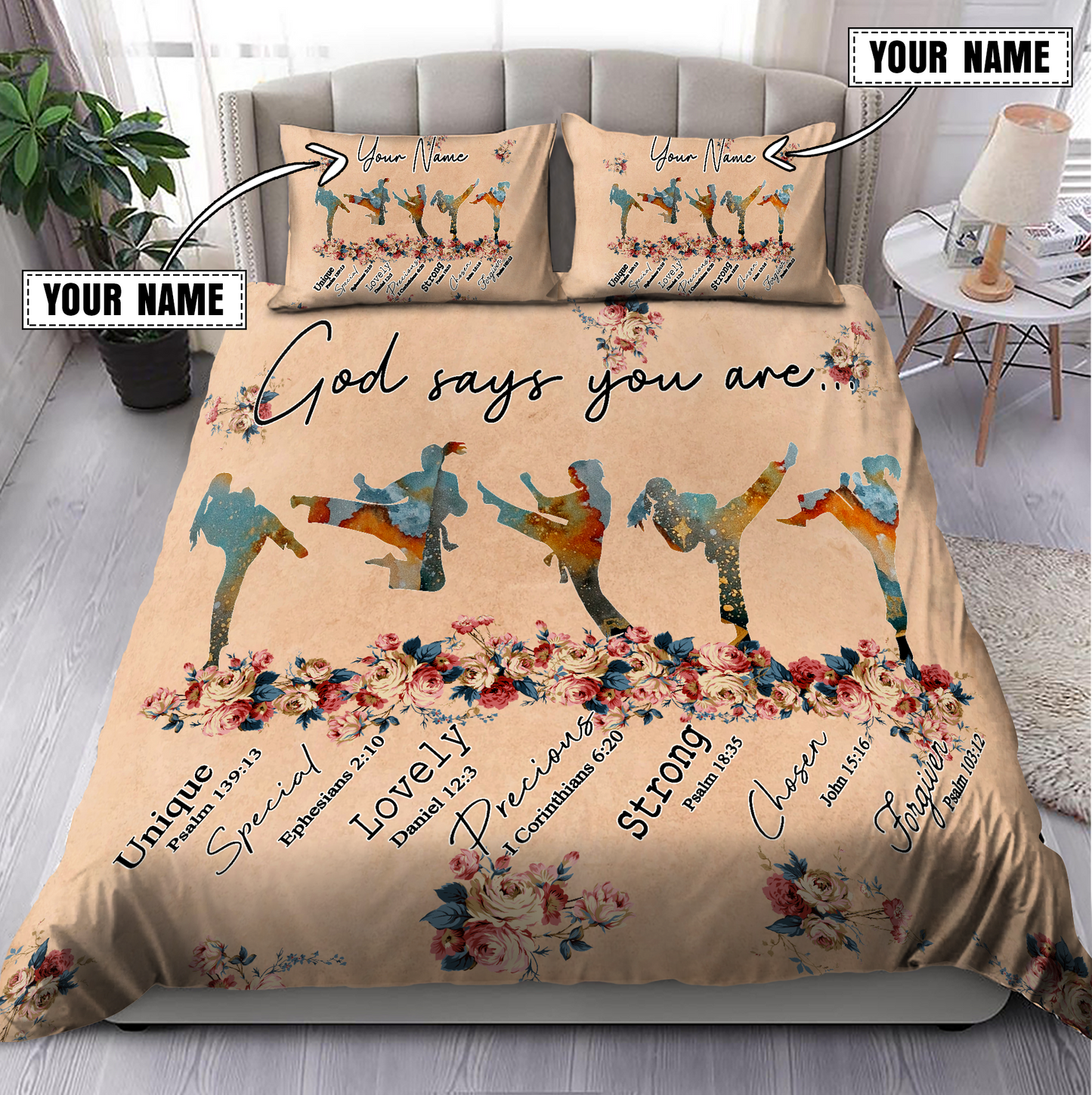 Customize Name Karate Bedding Set MH26042104