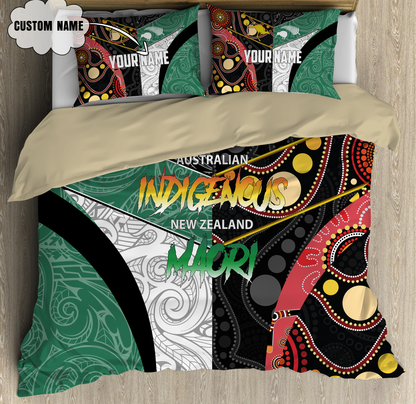 Custom Name Australia Indigenous And New Zealand Maori 3D All Over Printed Bedding