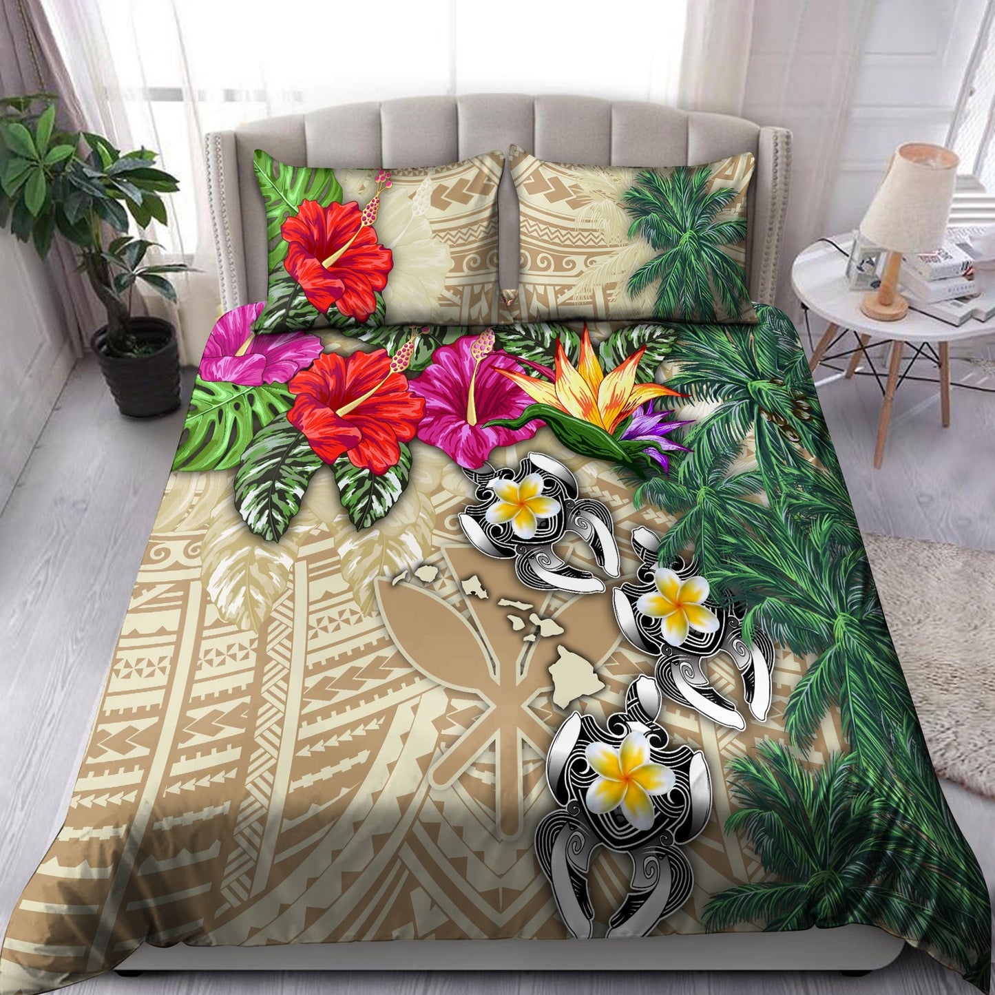 Kanaka Maoli (Hawaiian) Polynesian Bedding Set