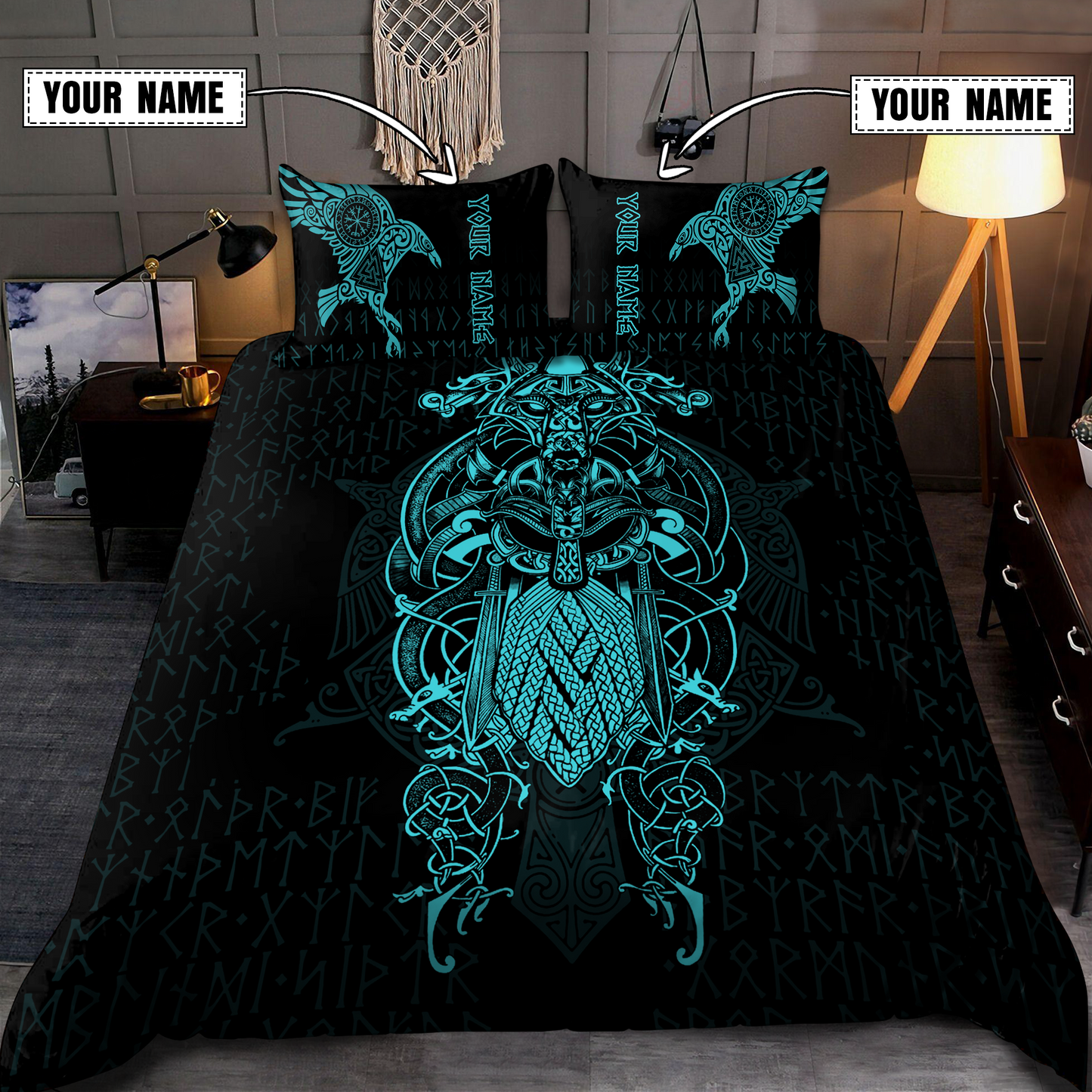 Premium Raven Of Odin 3D All Over Printed Bedding Set