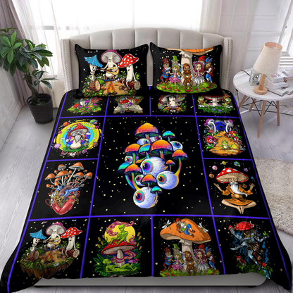 Mushroom 3D All Over Printed Bedding Set