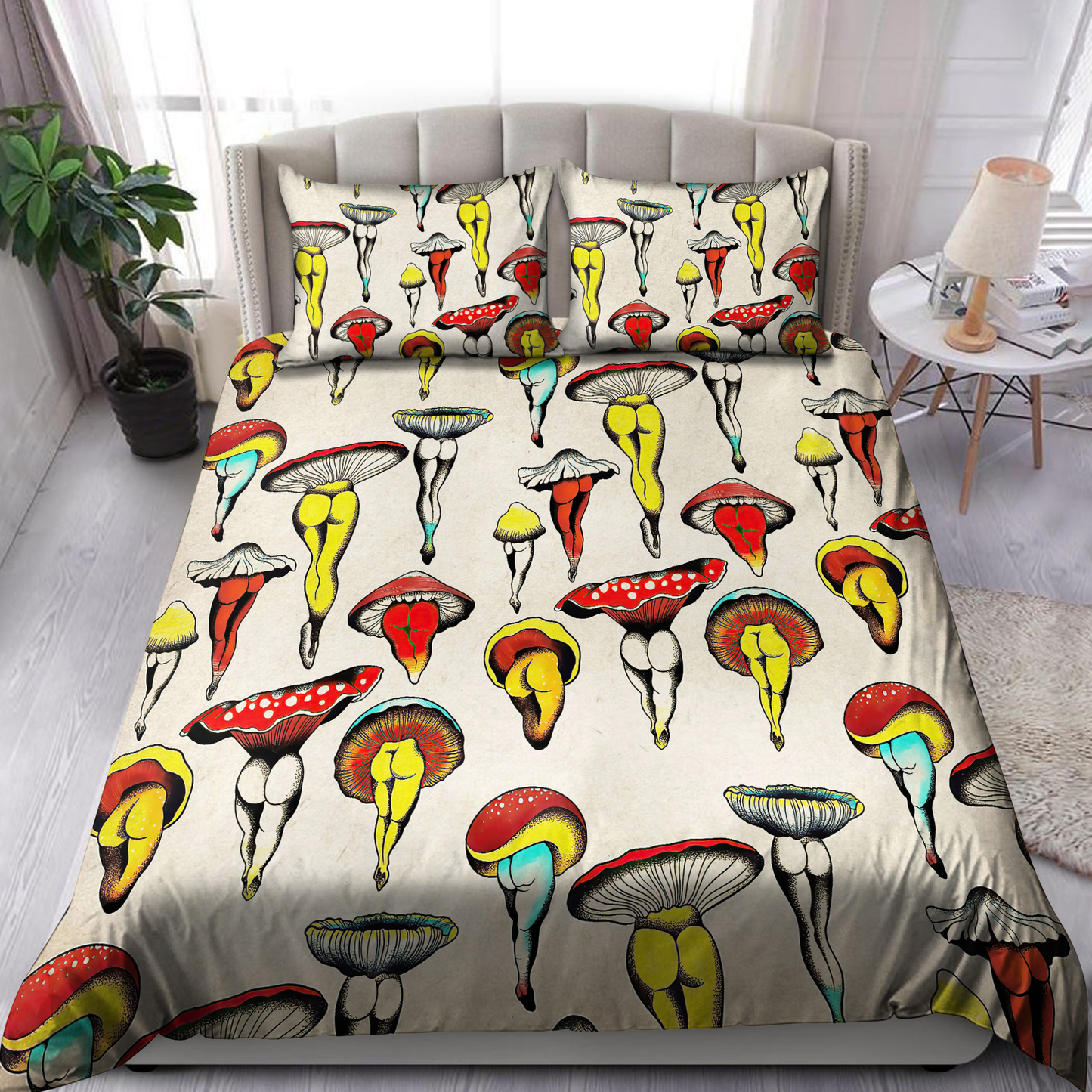 Sexy Hippie Mushroom 3D All Over Printed Bedding Set