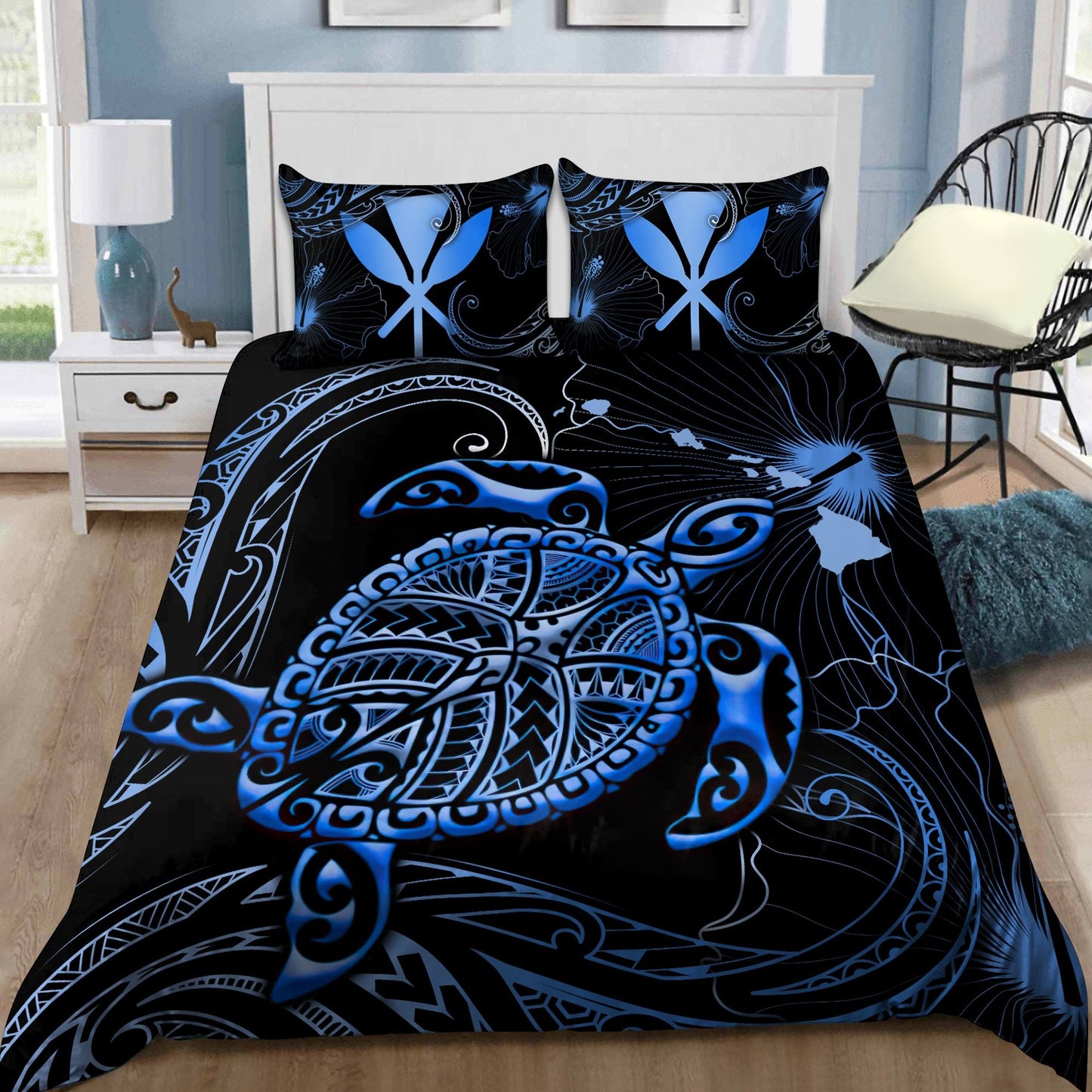 Kanaka Maoli (Hawaiian) Polynesian Bedding Set