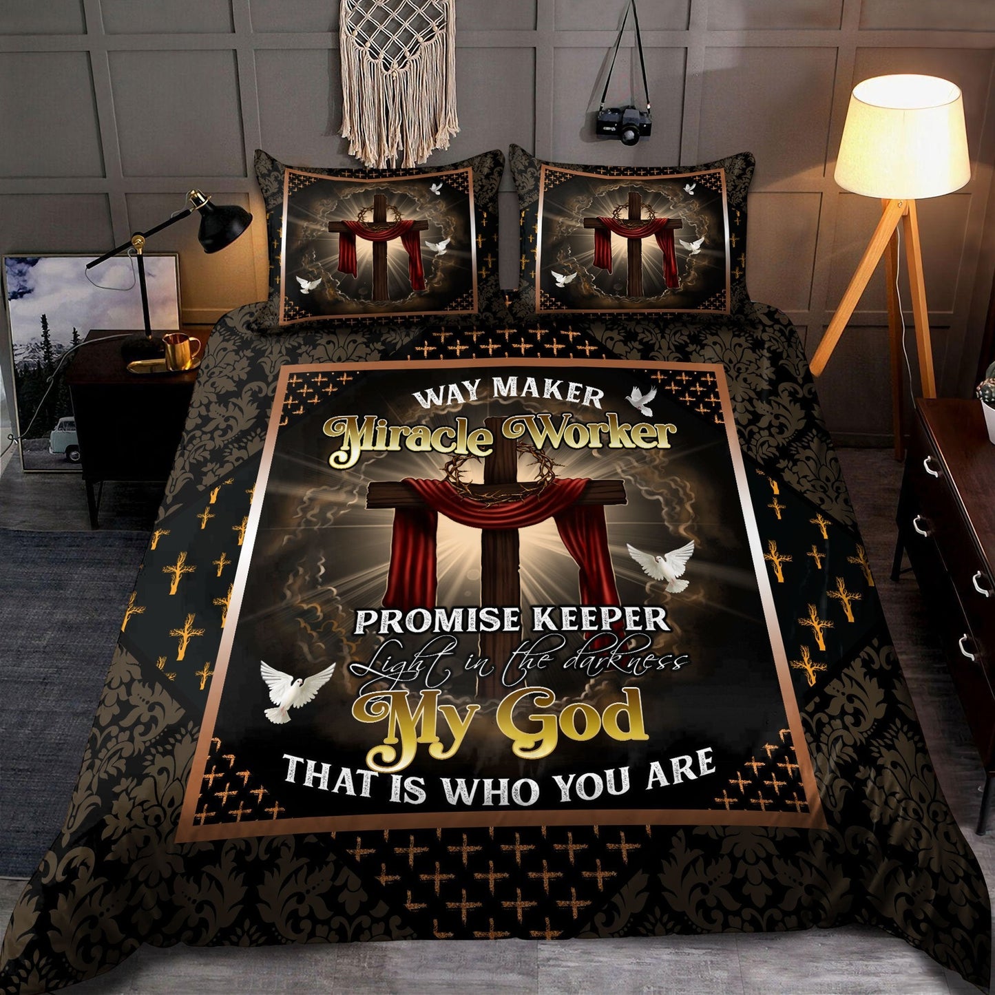 Jesus Way Maker 3D All Over Printed Bedding Set NTN11012101VH