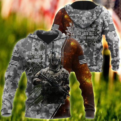 Memorial day Remember and honor the heroes 3D over printed shirts grey TR220403 - Amaze Style™-Apparel