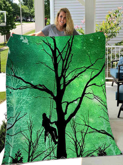 Premium All Over Printed Arborist Logger Lumberjack Blanket