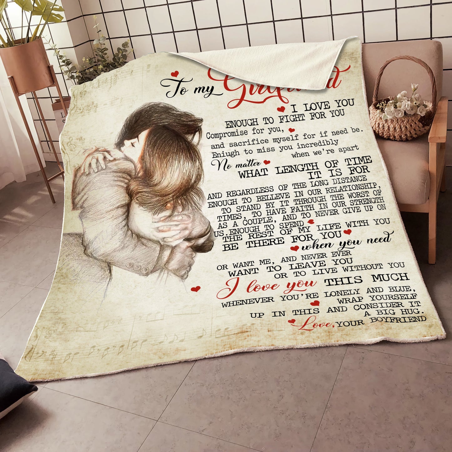 To my Girlfriend Blanket