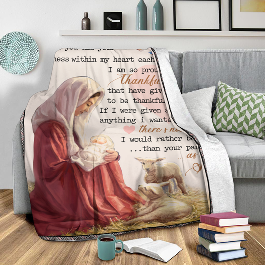 I love you Son Sherpa Blanket TT