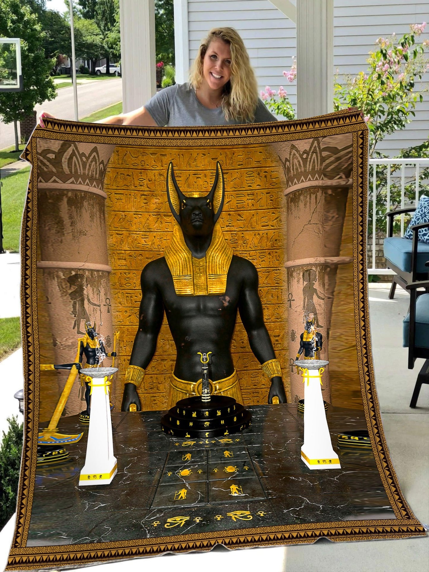 Egypt 3D All Over Printed Blanket