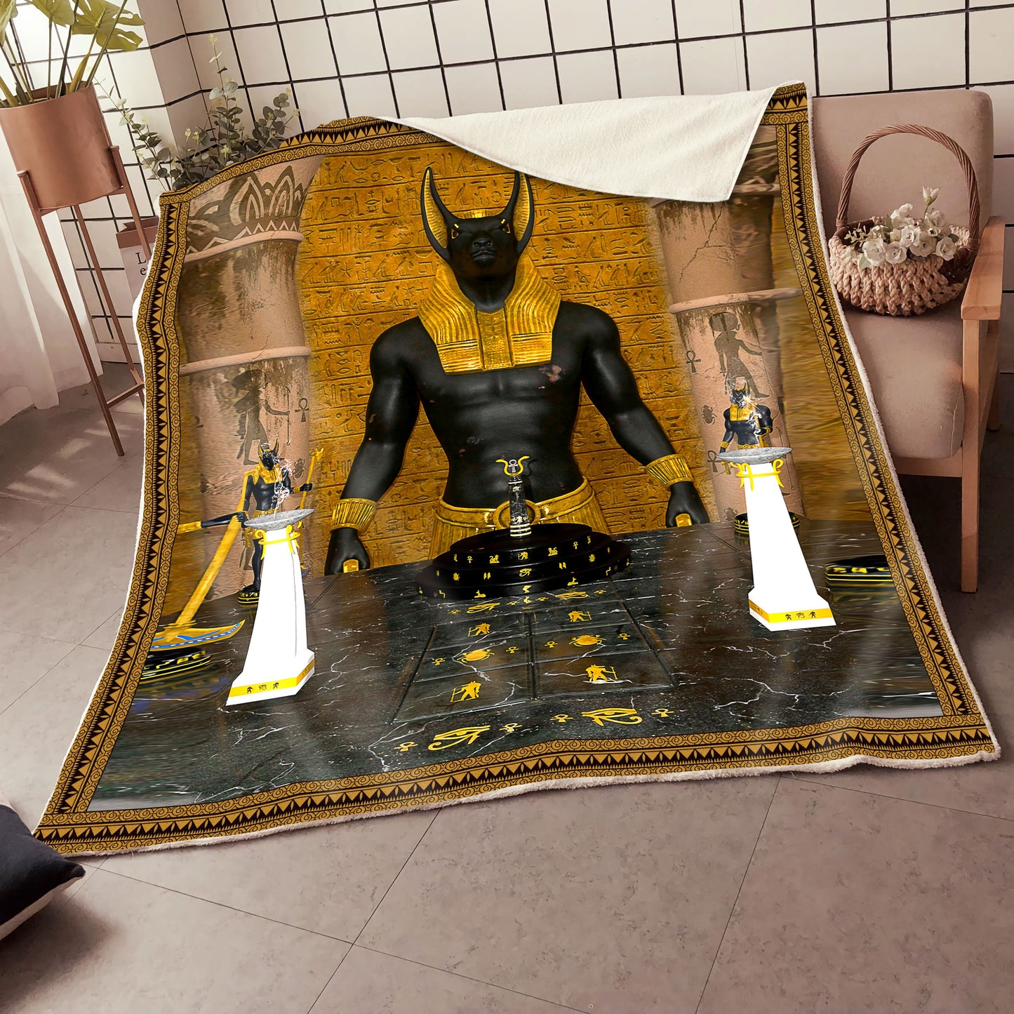 Egypt 3D All Over Printed Blanket